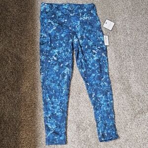 Laundry By Shelli Segal Blossom Spring Blue Leggings